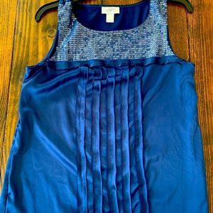 LOFT Blue Dressy Tank